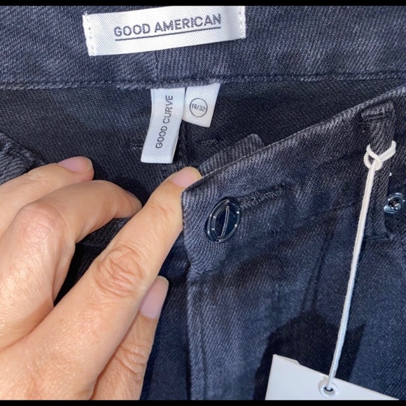 NWT Good American Good Curve Black Jeans - Picture 4 of 5